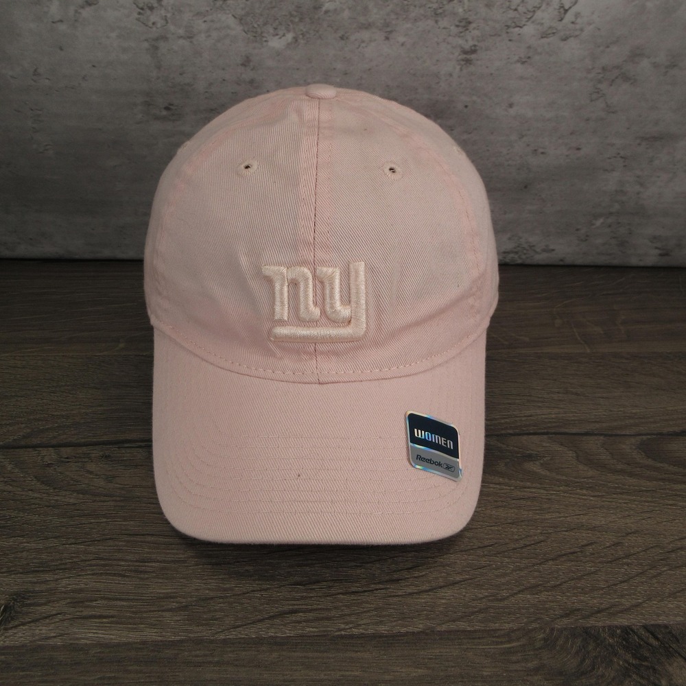 New York Giants Hat Cap Womens Strap Back One Size Pink NFL Football Reebok